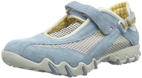 Allrounder by Mephisto NIRO C.SUEDE 20/ OPEN MESH 12 LIGHTJEANS/COOL GREY P2003131, Damen Ballerinas, Blau (LIGHTJEANS/COOL GREY C.SUEDE 20/ OPEN MESH 12), EU 37.5 (UK 4.5) (US 7)