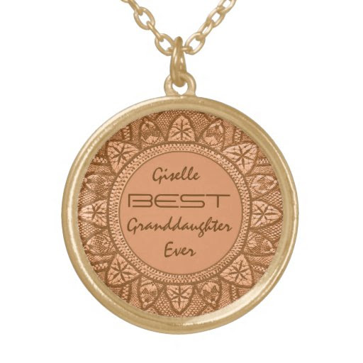 Best GRANDDAUGHTER Ever Gold Lace V13 Jewelry