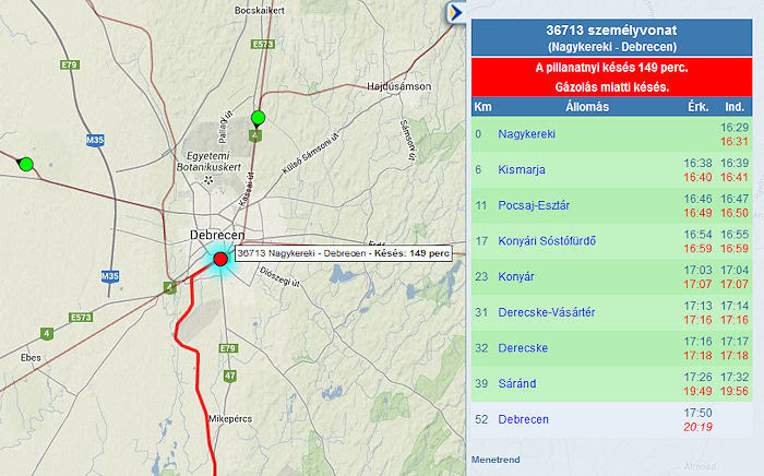 máv gps térkép Merre jár ez a vonat?   Hova megy ez a vonat?