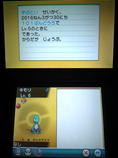 色キモリ Or 色ポケめも