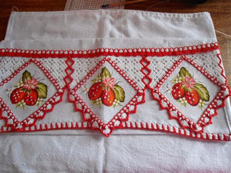 toalha de croche quadrada simples