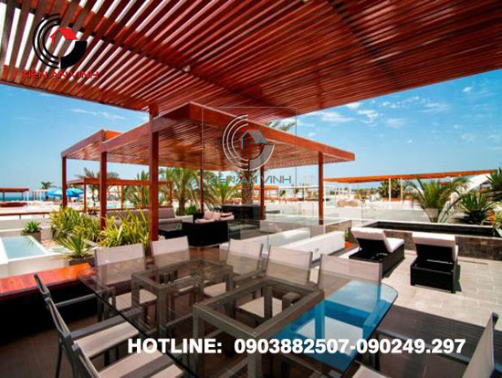 Thiết kế không gian quán cafe san vườn