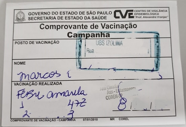 Como solicitar o Certificado Internacional de Vacinação da ...