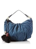 Tosca Blu Bolso asa de mano Metal (Azul)