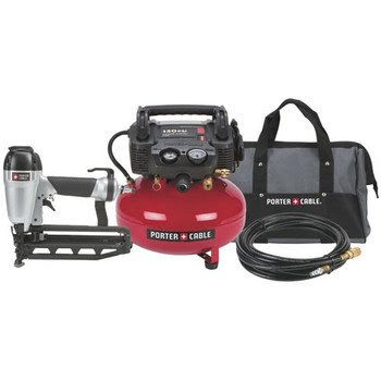Factory-Reconditioned Porter Cable PC1PAKR 1-Gun Nailer Compressor Combo Kit