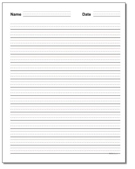  blank handwriting worksheets for kindergarten handwriting practice
