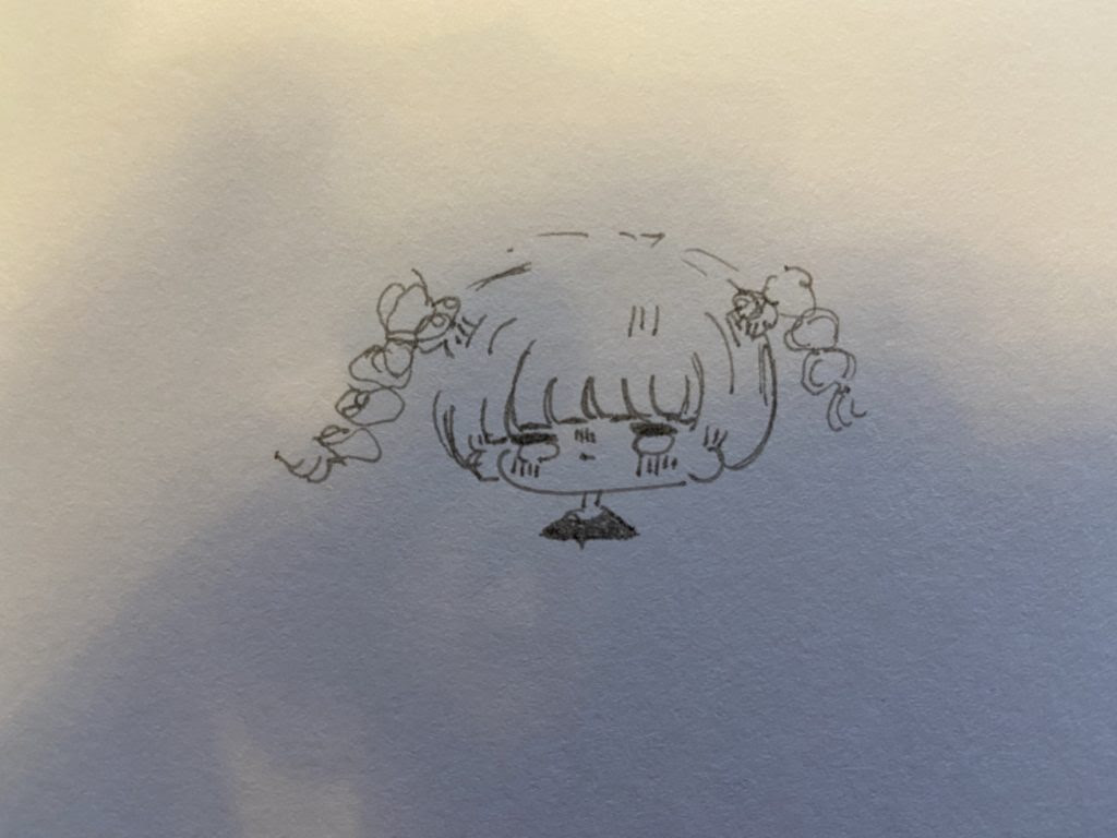 手描き 簡単 可愛い女の子のゆるい絵の描き方 イラスト きょうはなにをしよう