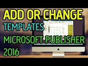 Hot HOW TO ADD OR CHANGE A TEMPLATE IN MICROSOFT PUBLISHER 2020 OFFICE 365, paling hot!