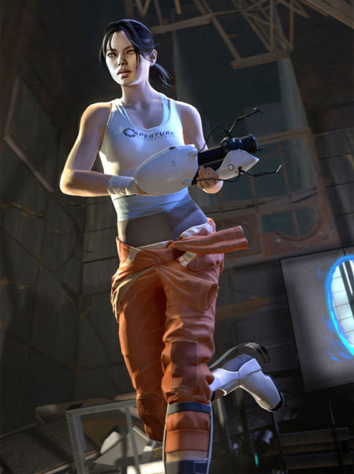 portal 2 chell wallpaper. portal 2 chell wallpaper.