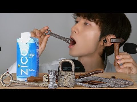 ASMR 먹는 공구 리얼사운드 먹방 Edible Tools chocolate EATING SOUNDS Mukbang Show 工具