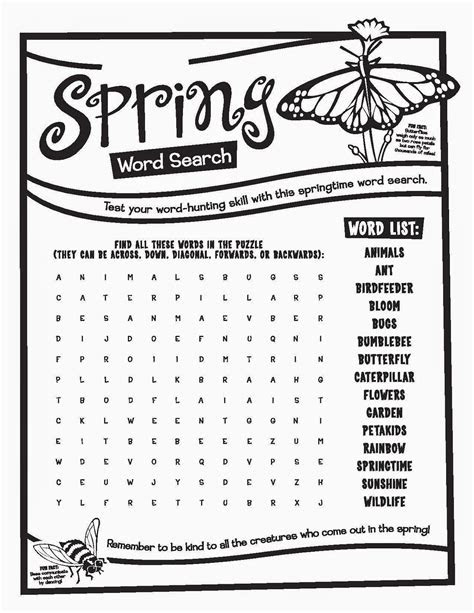  free kid word searches activity shelter
