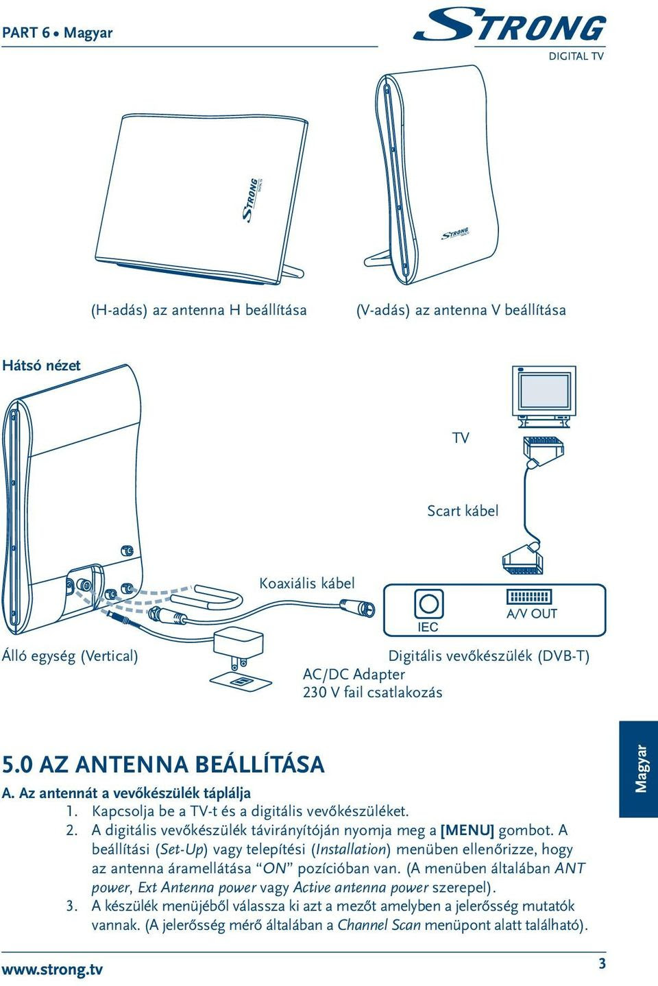 Aktív DVB-T Beltéri Antenna SRT ANT 12 - PDF Free Download