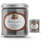 40 christmas jam jar covers and labels