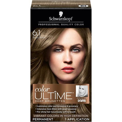  schwarzkopf color ultime deep brunettes hair coloring kit 61 smoky