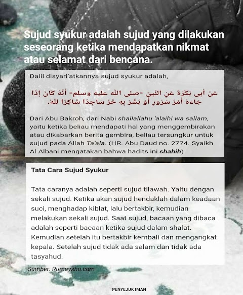 bacaan dalam sujud syukur