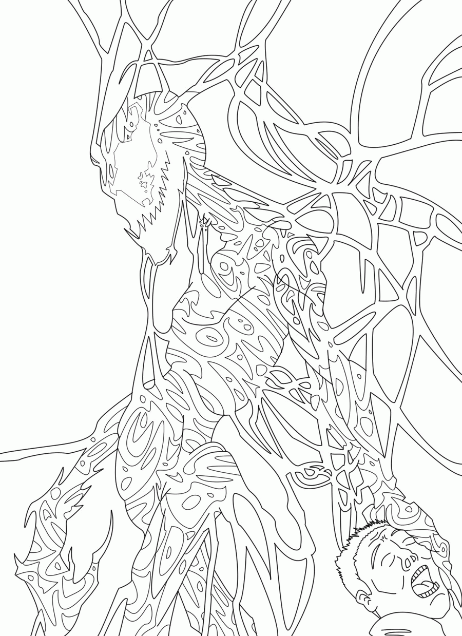 printable venom coloring pages clip art library