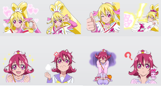 Line トークで使えるlineスタンプに人気アニメ プリキュア の公式アカウントと無料スタンプを追加 ライブドアニュース