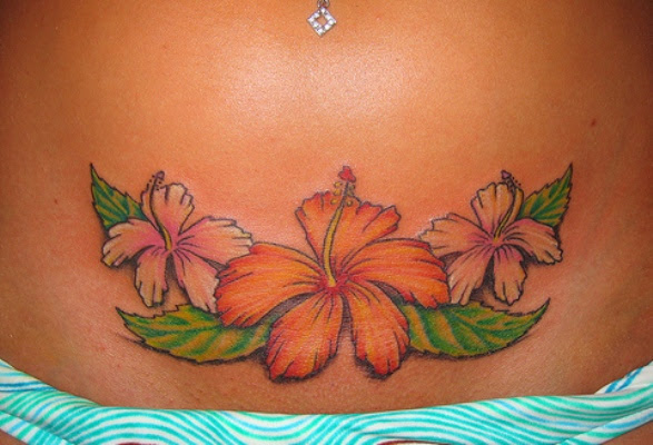 Your Hawaiian flower tattoos can also include other symbols that the Island