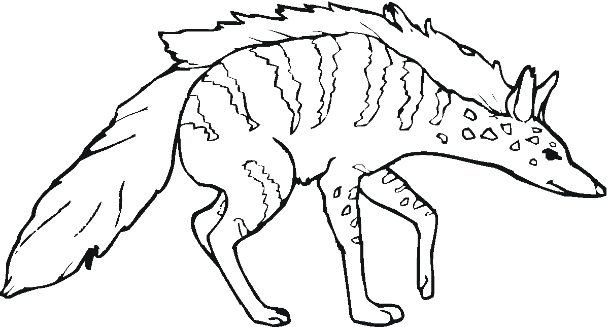 Hyena Coloring Page - Coloring Home