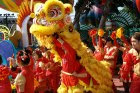 Lion Dancers during Chinese New Year