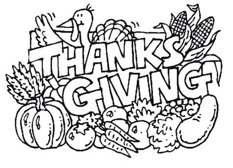 printable thanksgiving coloring pages  kids