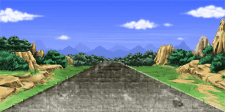 舗装された街道 Rtp改造戦闘背景素材 Rpgツクール00 無料 素材 と作成日記