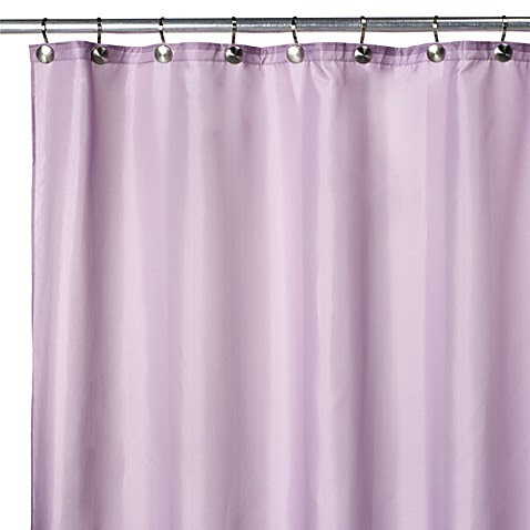 Buy Hotel White Extra Wide Fabric Shower Curtain Liner from Bed ...