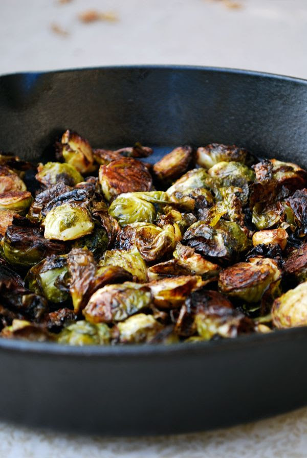 Balsamic Roasted Brussels Sprouts with Garlic // The Live-In Kitchen