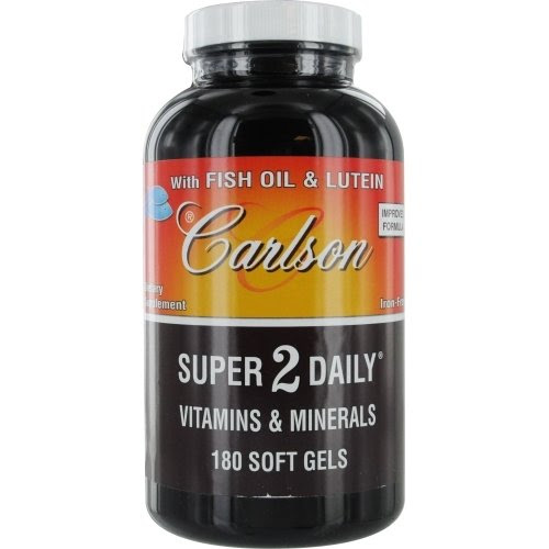 Best Review of Carlson Labs, Super 2 Daily Vitamins  &  Minerals, Iron-Free, 180 Soft Gels