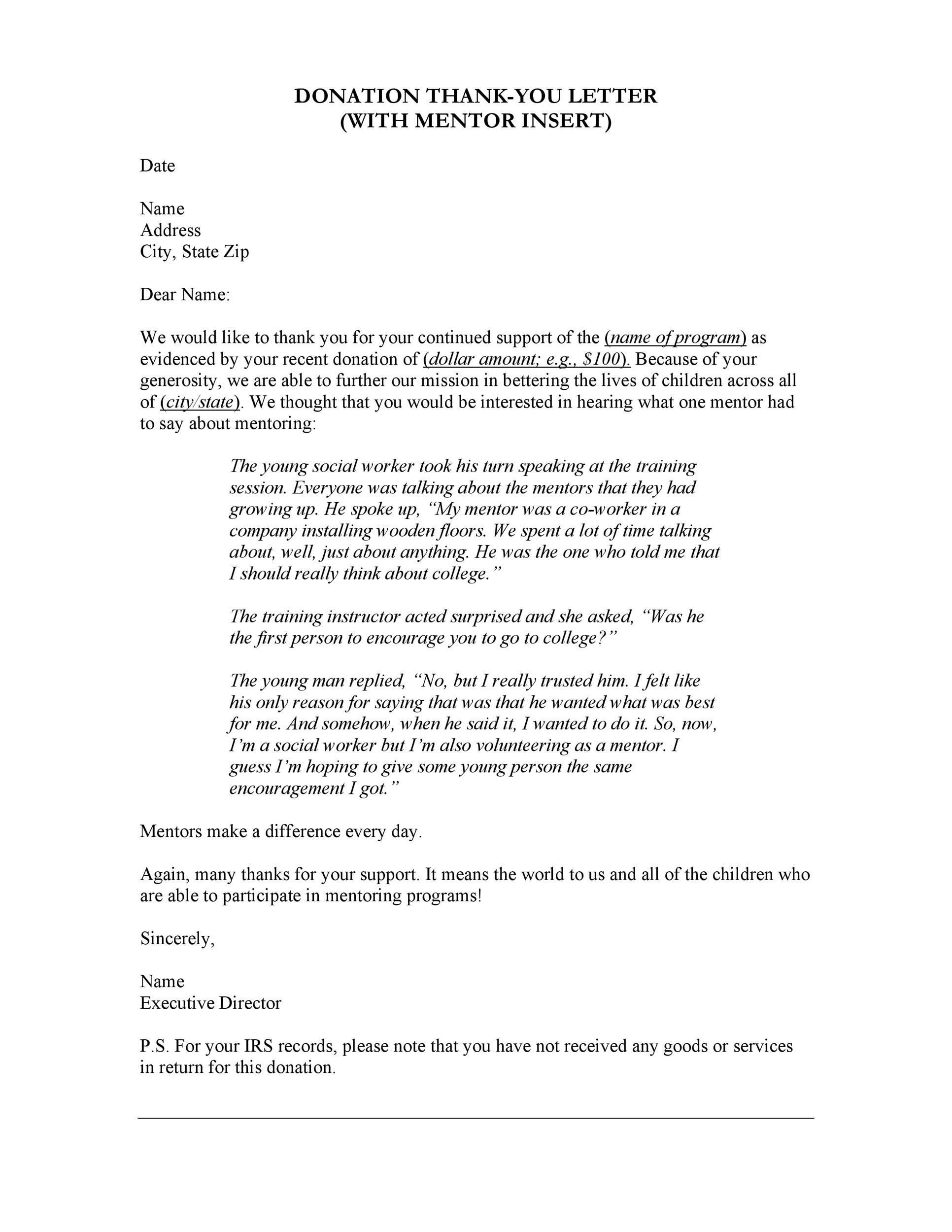 30 Thank you Letter Templates (Scholarship,Donation,Boss) 30 Thank you Letter Templates (Scholarship,Donation,Boss)