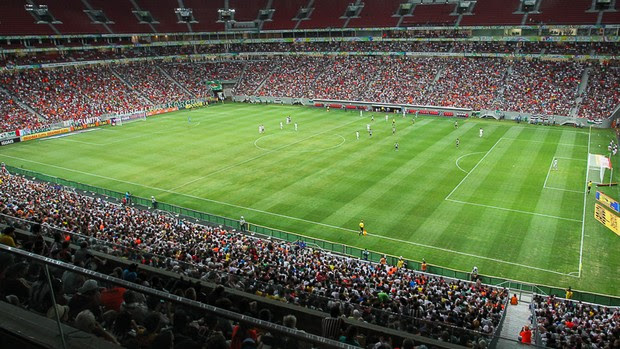 Botafogo x Fluminense Mané Garrincha Campeonato Brasileiro (Foto: André Borges / Secopa-DF)
