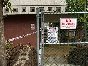 Old Wailuku Post Office taped and closed off d...