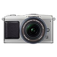 Olympus PEN E-P1 12.3 MP Micro Four Thirds Interchangeable Lens Digital Camera with 3-inch LCD and Silver 14-42mm f/3.5-5.6 Zuiko Digital Zoom Lens