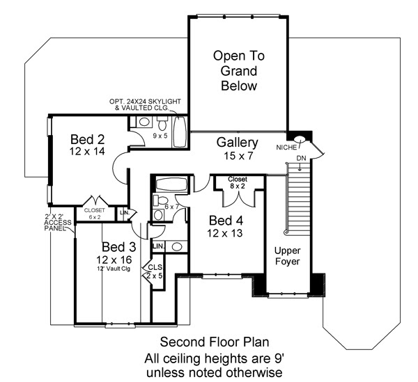 Loudon 6480 4 Bedrooms and 3 Baths The House Designers Loudon 6480 4 Bedrooms and 3 Baths The House Designers