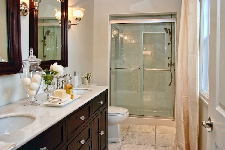 Espresso Double Vanity - Traditional - bathroom - Lux Decor