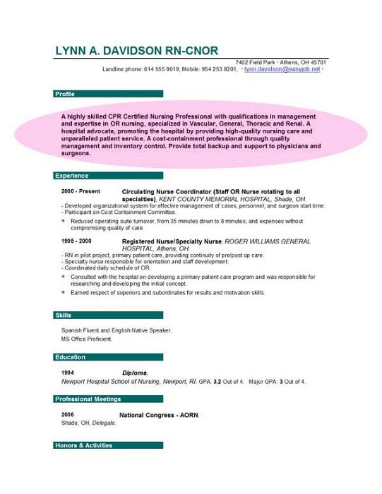 nursing resume templates nursing resume templates by easyjob looking ...