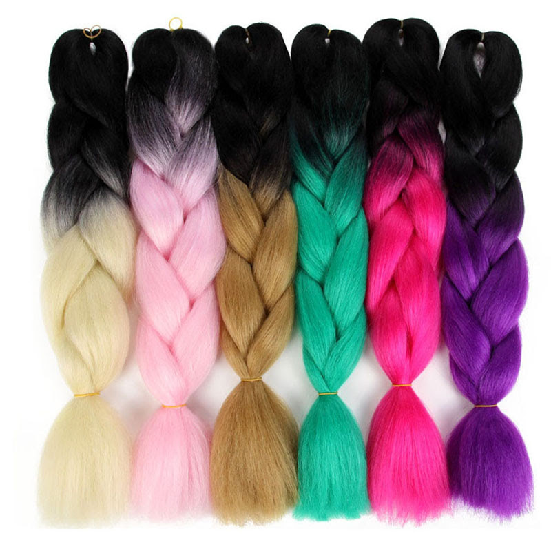 Ombre Colors Braid Hair Synthetic Afro Braiding Hair Extensions 24 Inch 2 Tone For Women Twist Crochet Braids 100g Buy Braid Extensions Synthetic Ombre Marley Hair Braid Two Tone Jumbo Braiding Hair Product