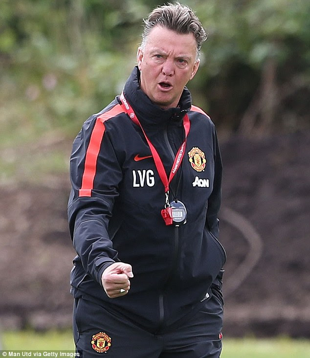 Manager: Louis van Gaal                    abandoned his tactics in just one half of Premier                    League football last weekend