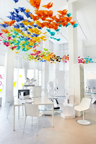 hang things from ceiling at entrance? | Children's library ...