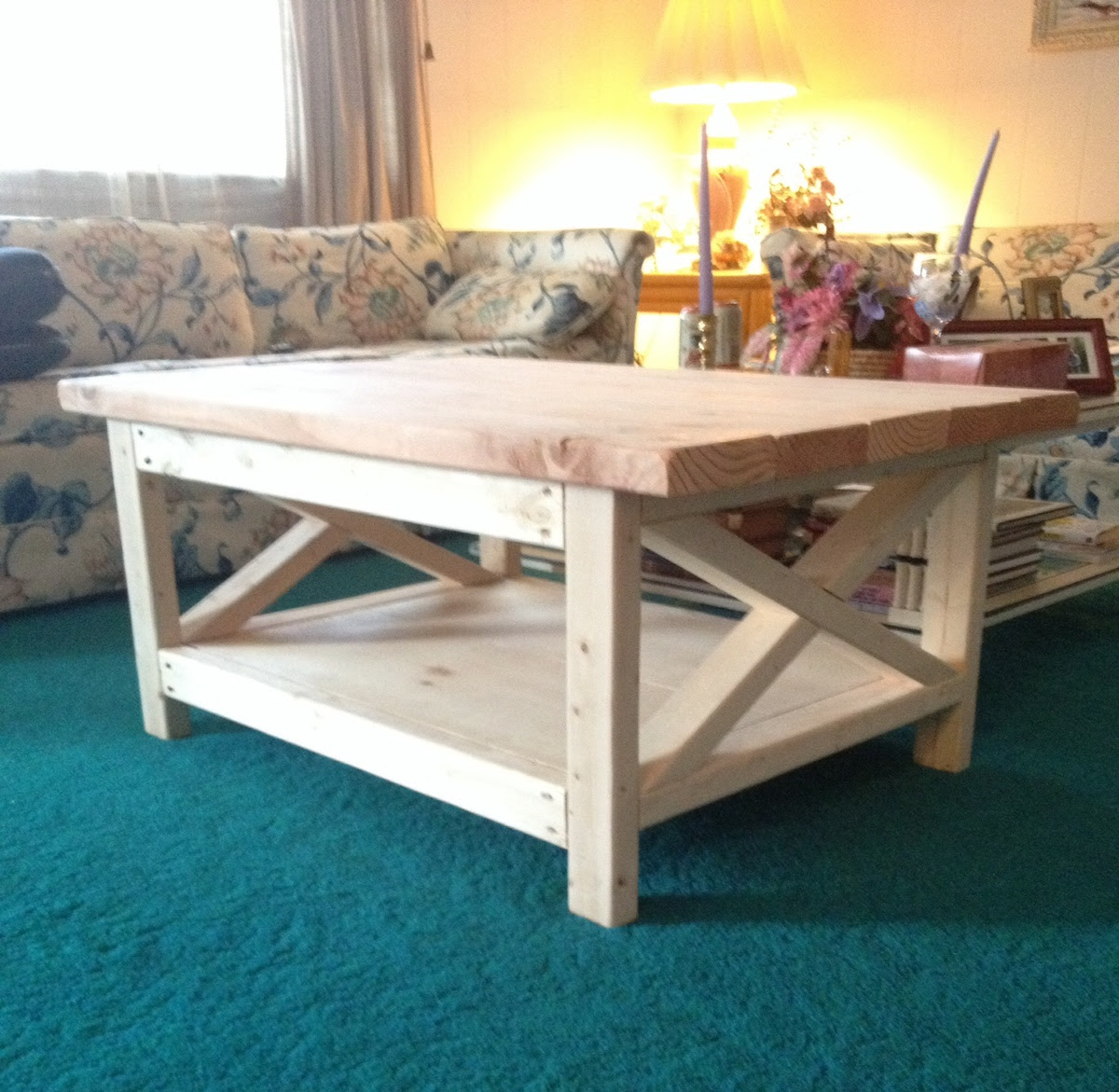 ana white rustic x coffee table - diy projects