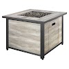 Hampton Bay Fire Pit Chat Table : Hampton Bay Redwood Valley 5-Piece Patio Fire Pit Seating ... - On sides from combustible materials.