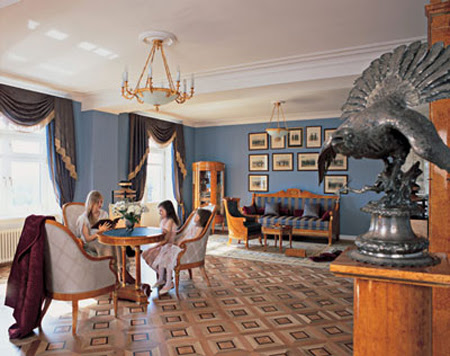 The interior in antique style