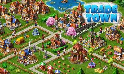 Screenshots of the Trade Town for Android tablet, phone.
