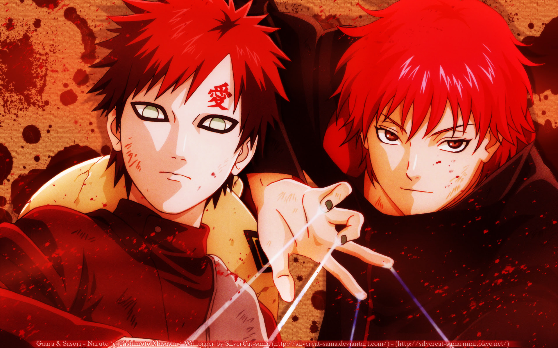 Naruto Wallpaper: Gaara and Sasori - Minitokyo