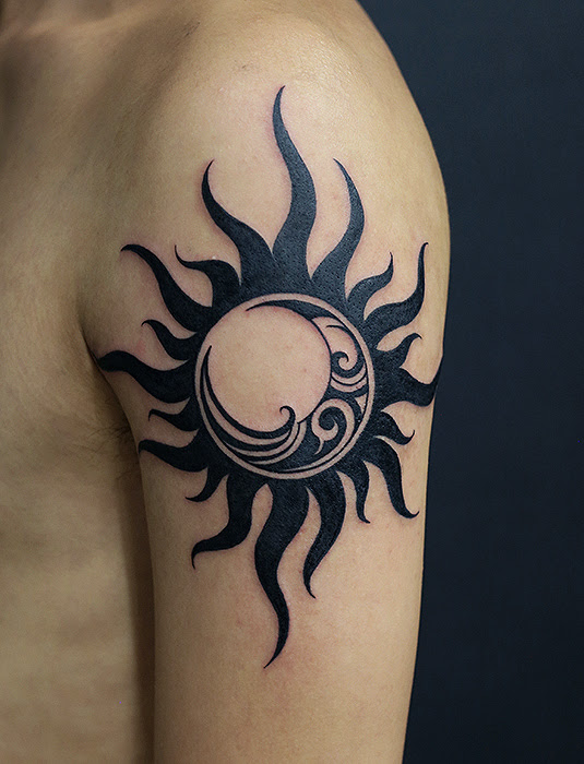 太陽と月 Tribal Yk Tattoo Blog