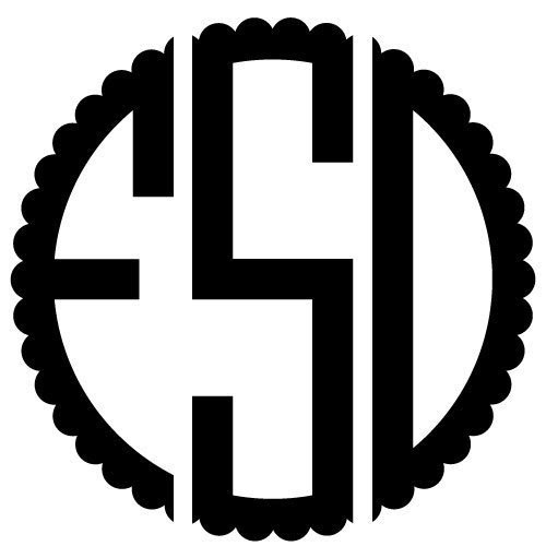 Download Free Svg Files Svg Png Dxf Eps Scalloped Monogram Font
