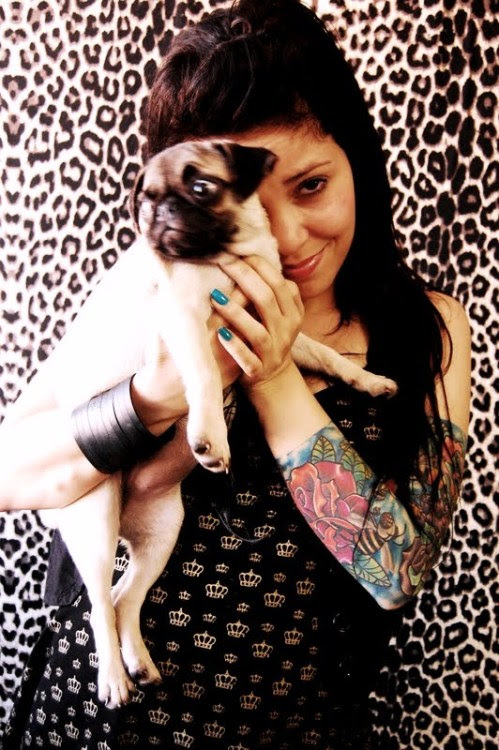 woman with tattoo