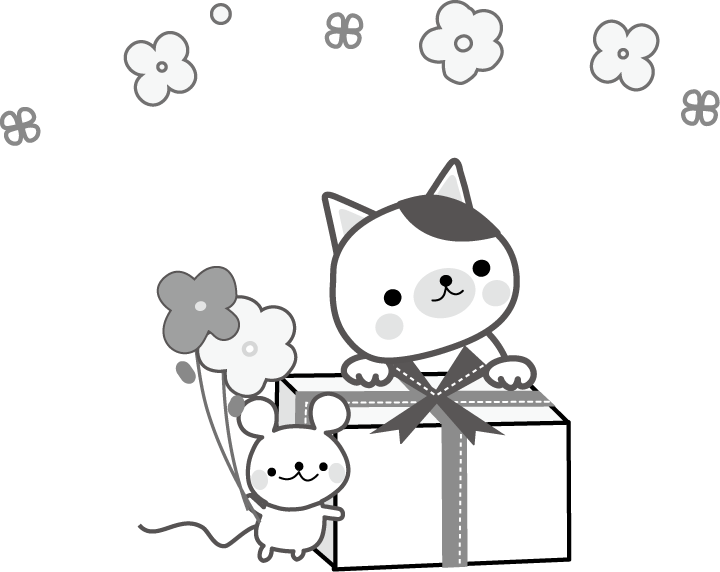 プレゼント メッセージカードの挿絵のイラスト 無料イラスト フリー素材