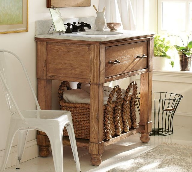 William Single Sink Console - traditional - bathroom vanities and ...
