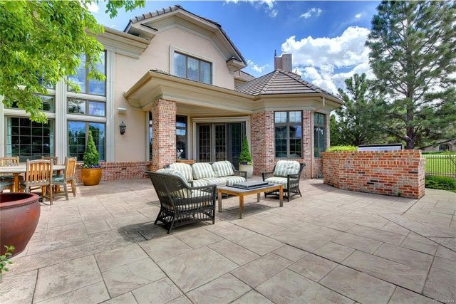 A view of the patio.
